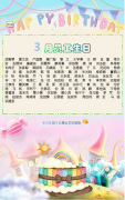 2021年三月份员工生日